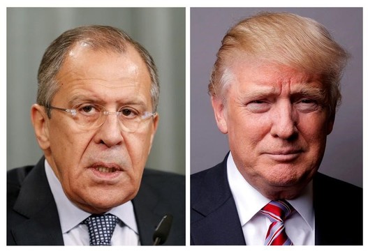 ラブロフ外相とトランプ大統領