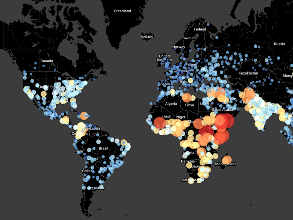 日本は大丈夫 地図で見る 崩壊しそうな世界の都市 Business Insider Japan