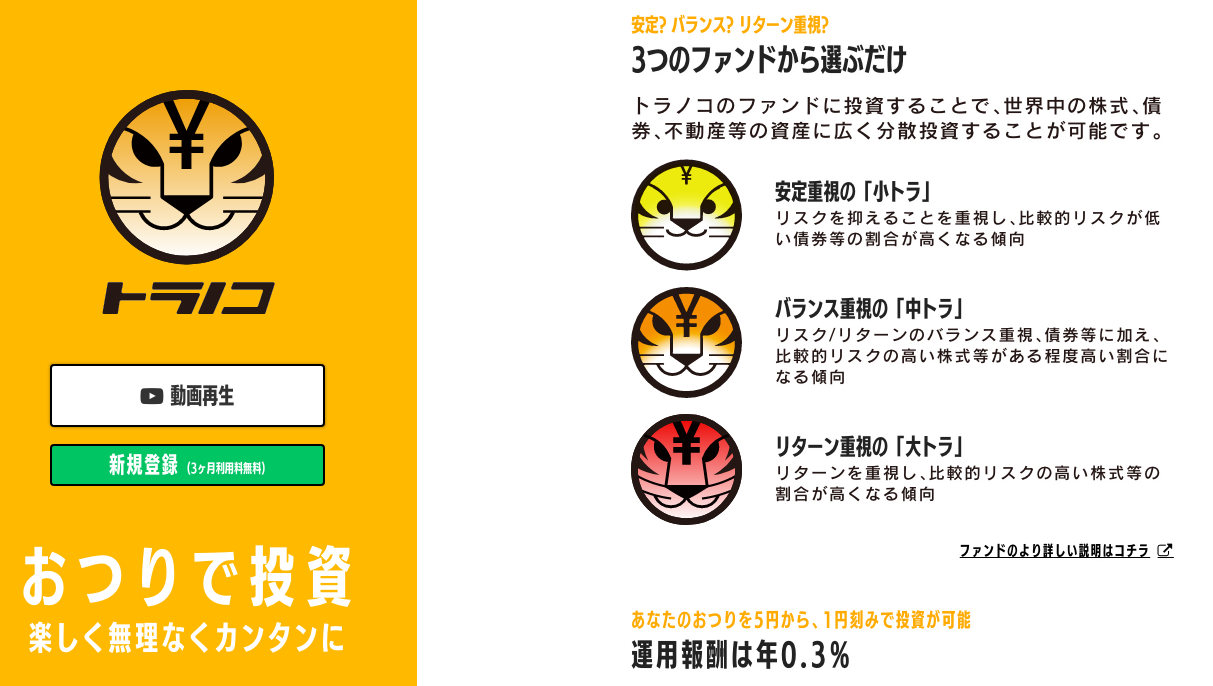 お釣り で 投資 トラノコ