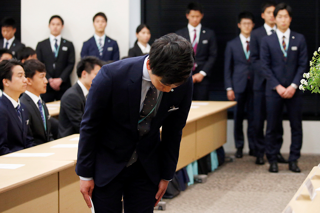 住友商事の入社式