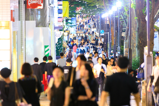 東京都内の若者たち