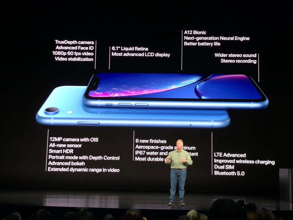 iPhone XRの発表風景