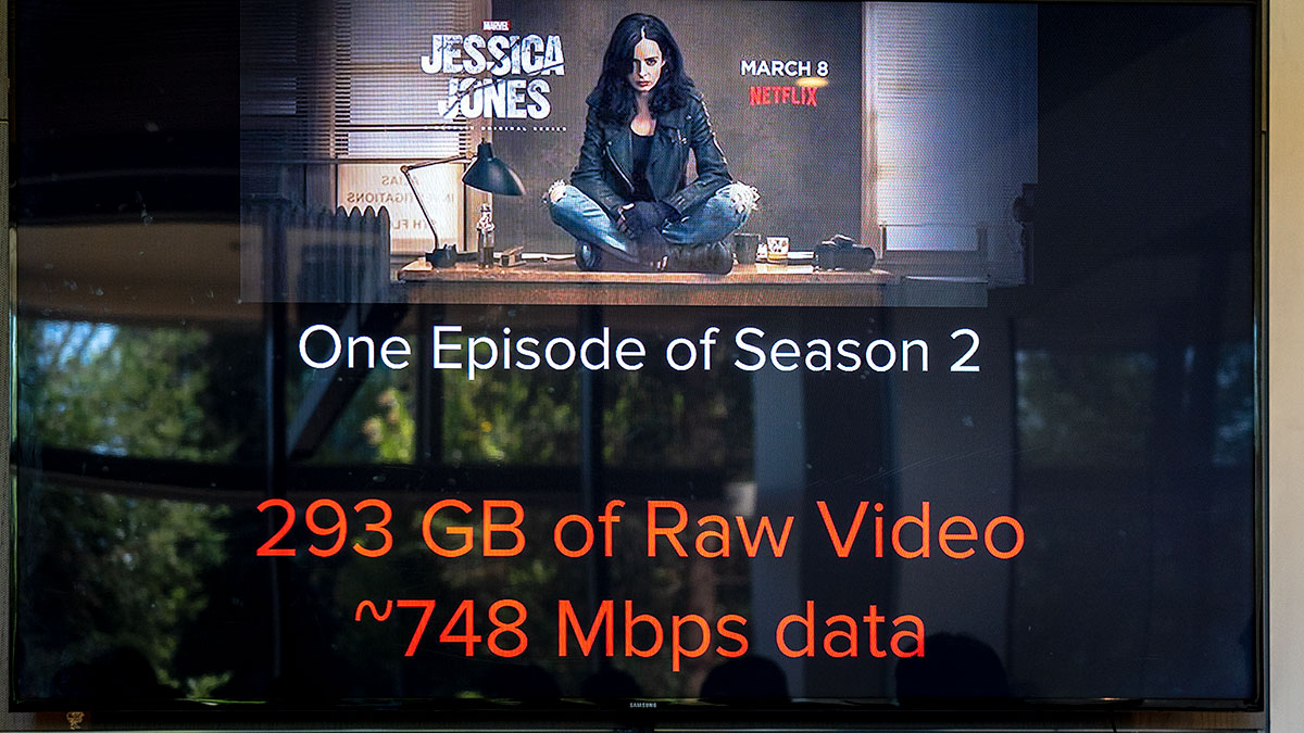 ネットフリックスの映像データ