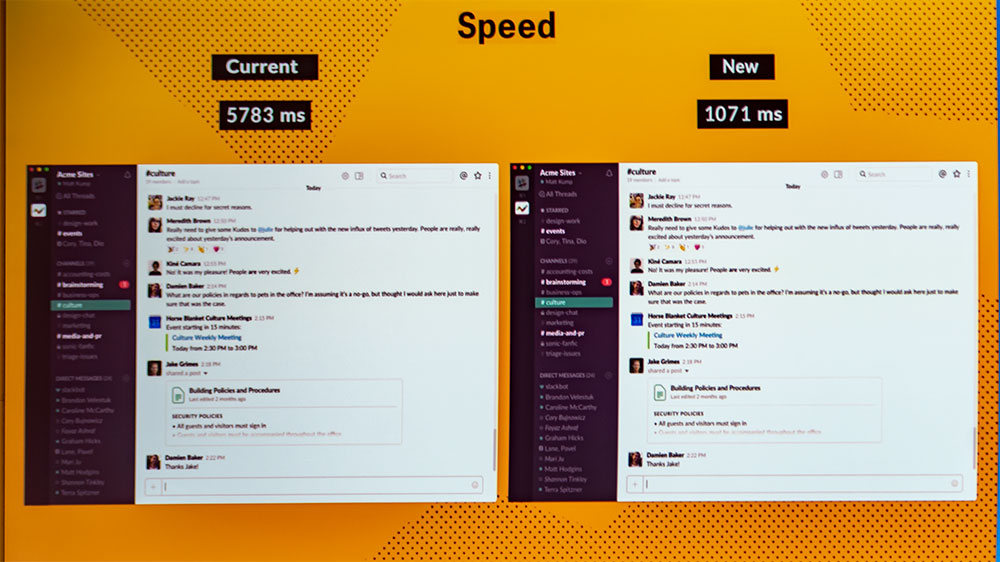 パフォーマンスの向上