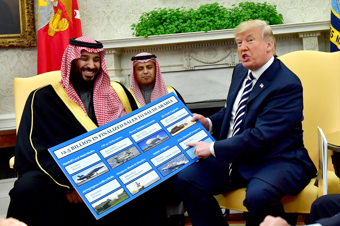 ムハンマド皇太子とトランプ大統領