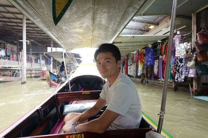 タイを旅行中の赤星琢哉さん