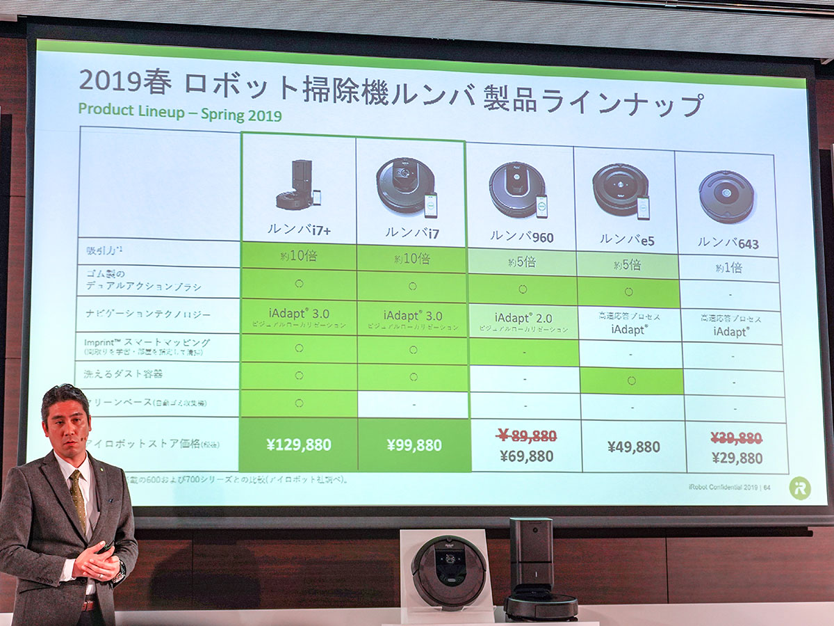 最上位ロボット掃除機「ルンバi7/i7+」がついに上陸 ── “間取りを