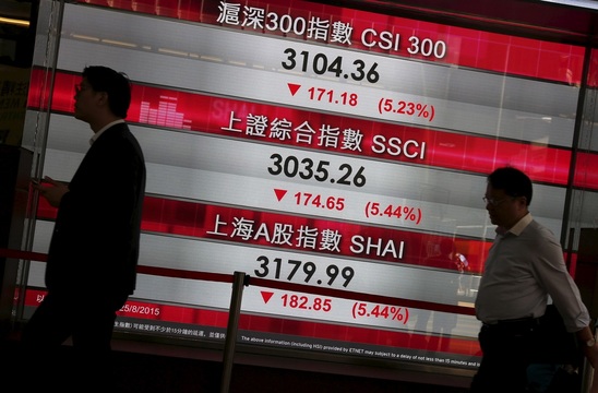 株価ボード。