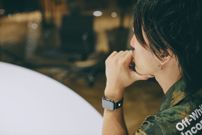 金山さんの横顔