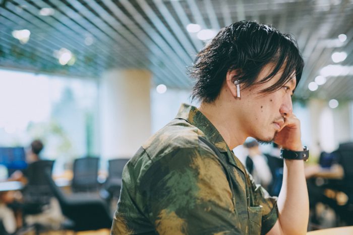 金山さんの横顔