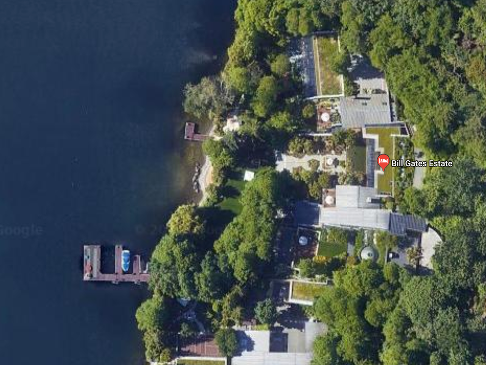 ビル・ゲイツの大邸宅。