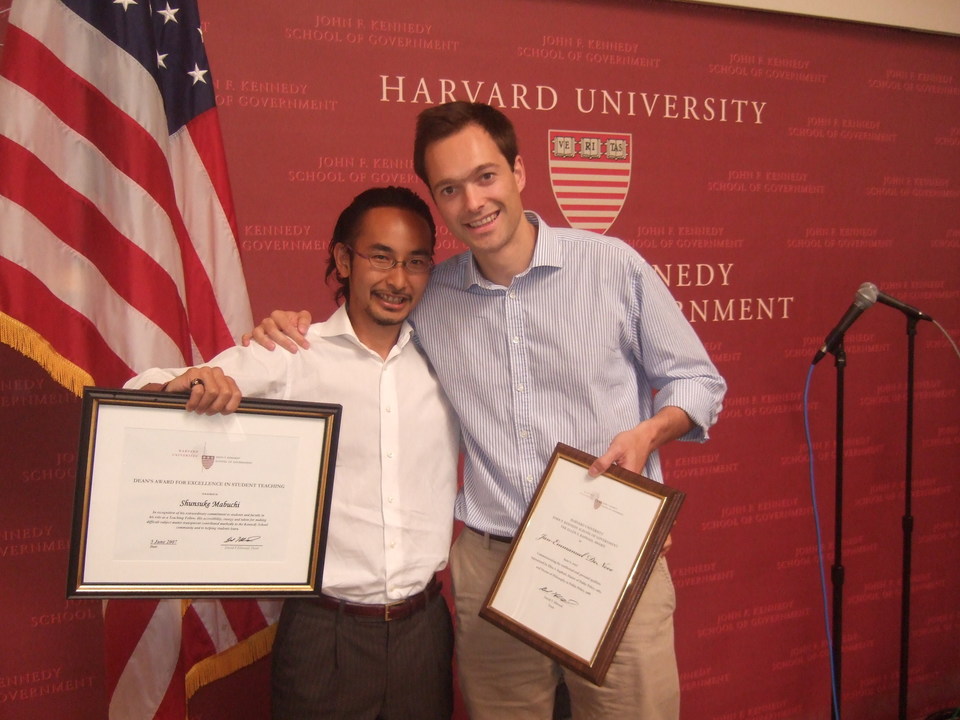 ケネディスクールでの学長賞受賞時