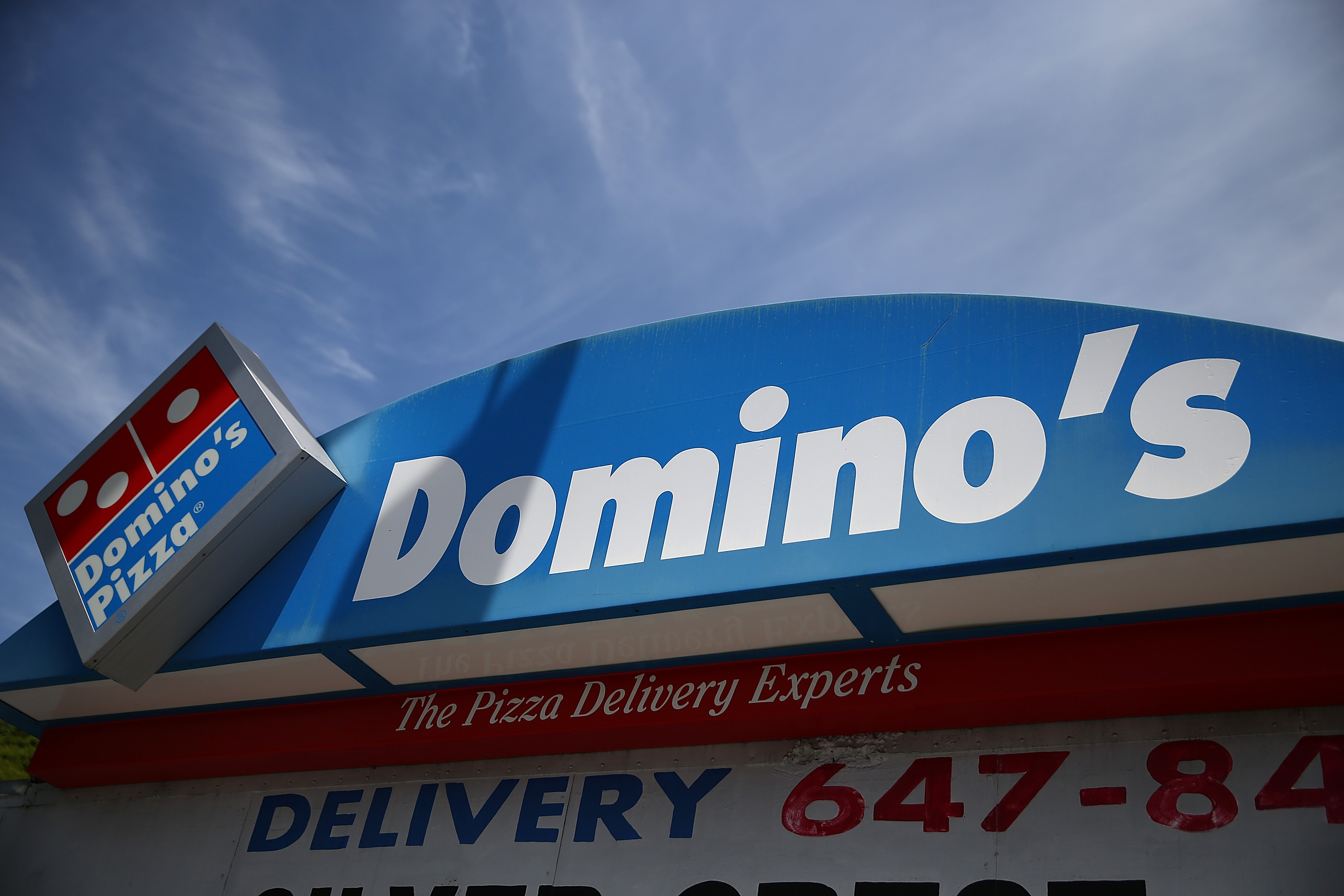 車 アメリカ雑貨 Domimo's pizza 車載看板