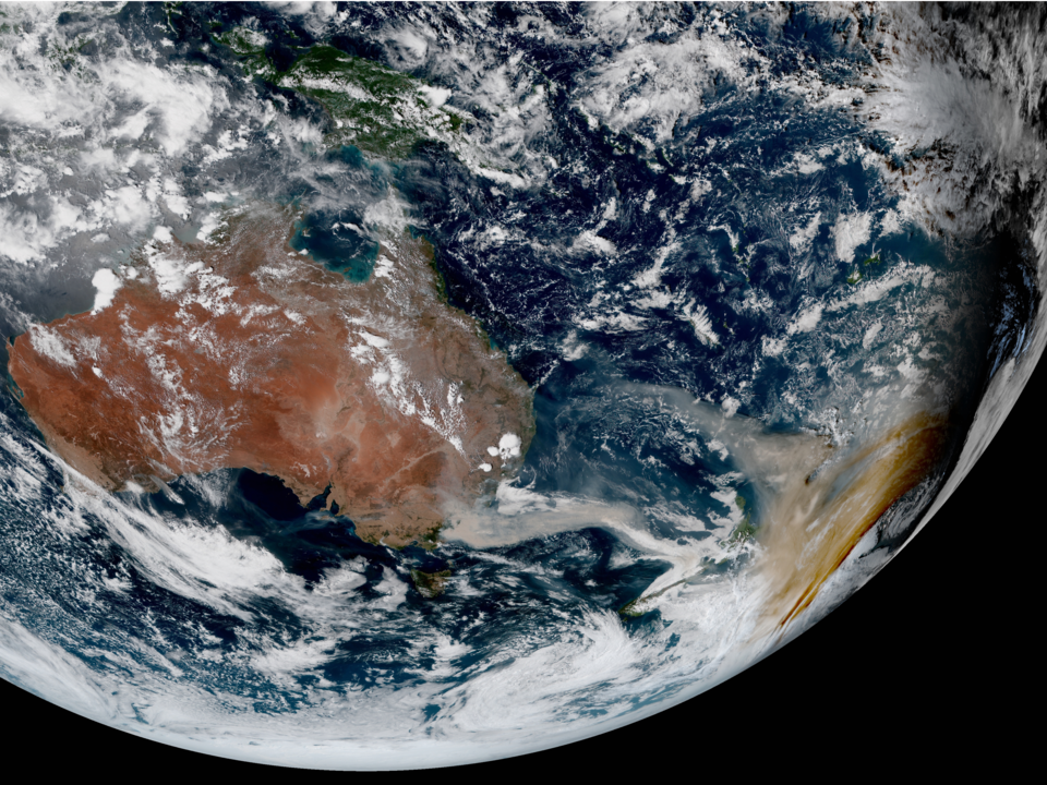 オーストラリア火災、宇宙ステーションからの最新の写真