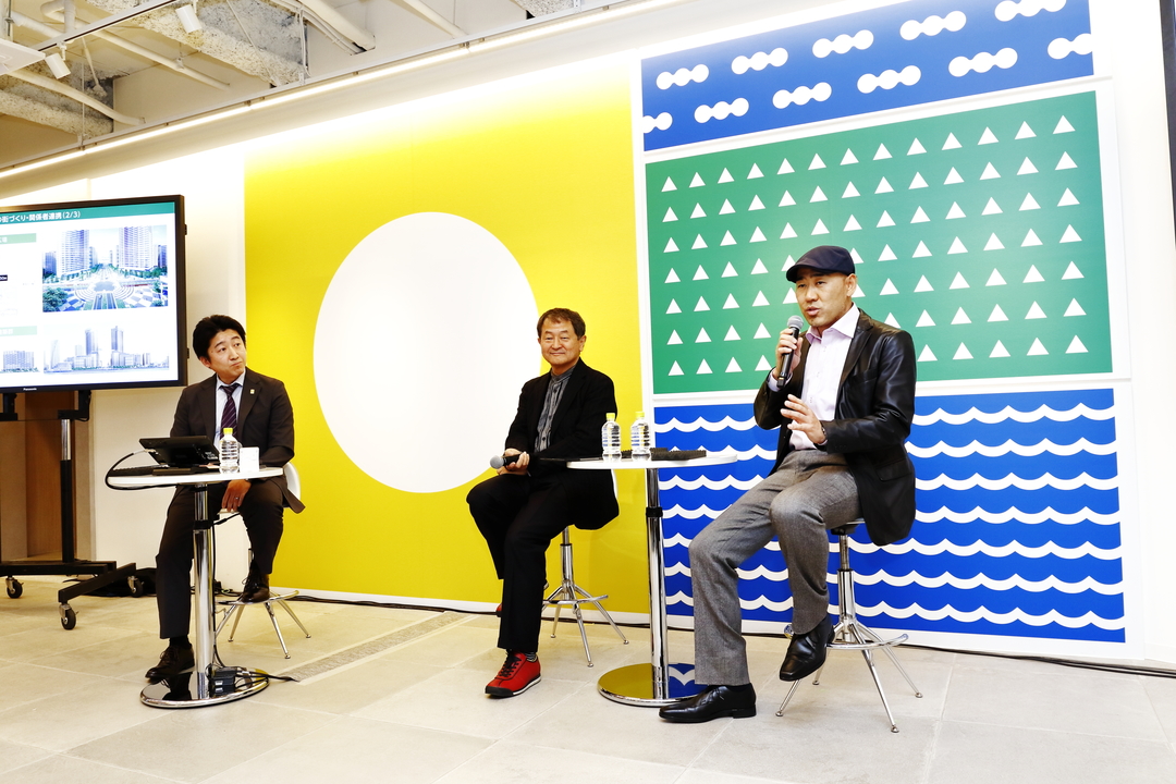 記者会見の様子