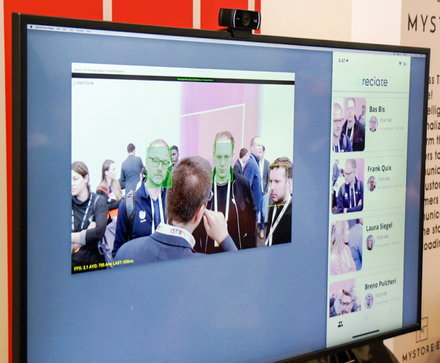 顧客を判別して認識するデモ