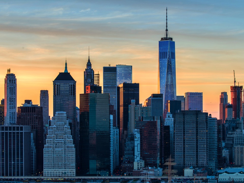 ニューヨーク・マンハッタンのダウンタウン。