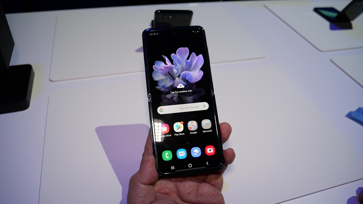 Galaxy Z Flip 開いた時