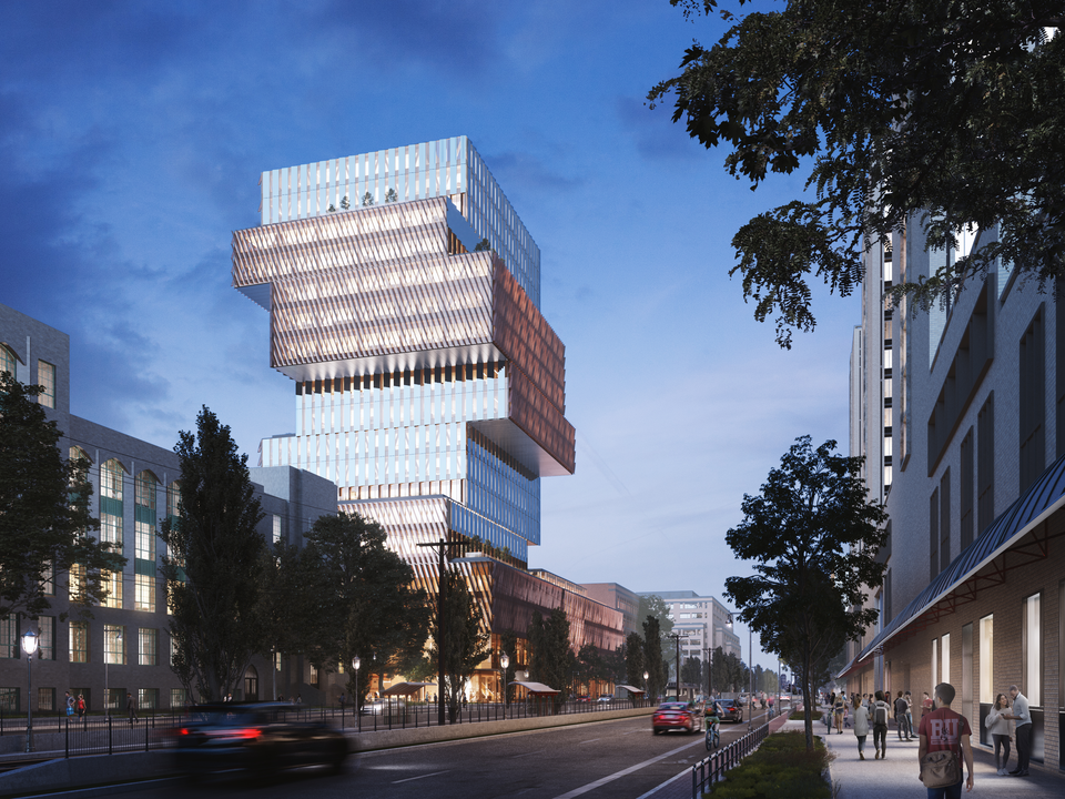 ボストン大学のジェンガのような新校舎は、化石燃料を一切使わない省エネ設計 Business Insider Japan