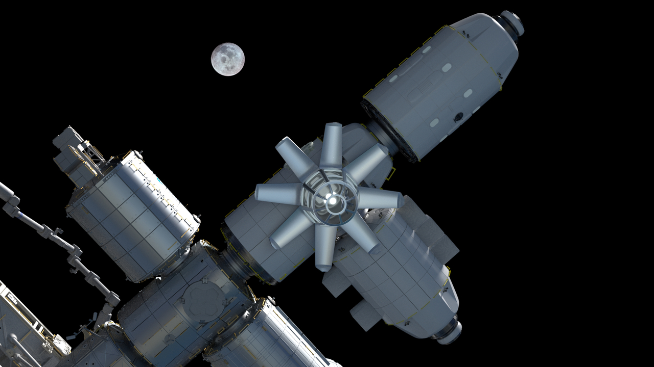 アクシアムの滞在施設は国際宇宙ステーションに接続される