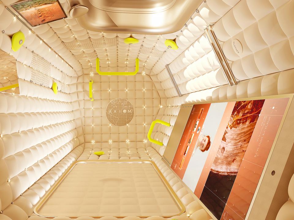 スタルクは、この新しい環境での新しいデザインの可能性についても話した。 「地球上の生活は重力に捉えられているが、宇宙での生活は自由だ。水平も、垂直も、対角線も存在しない」