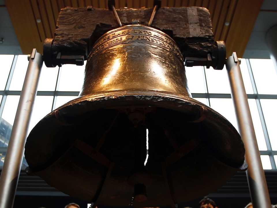 ペンシルベニア州フィラデルフィアの「自由の鐘」。