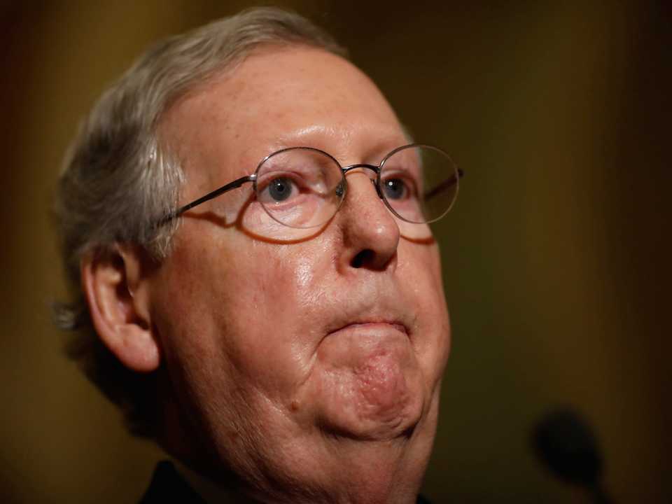 共和党のミッチ・マコーネル上院院内総務