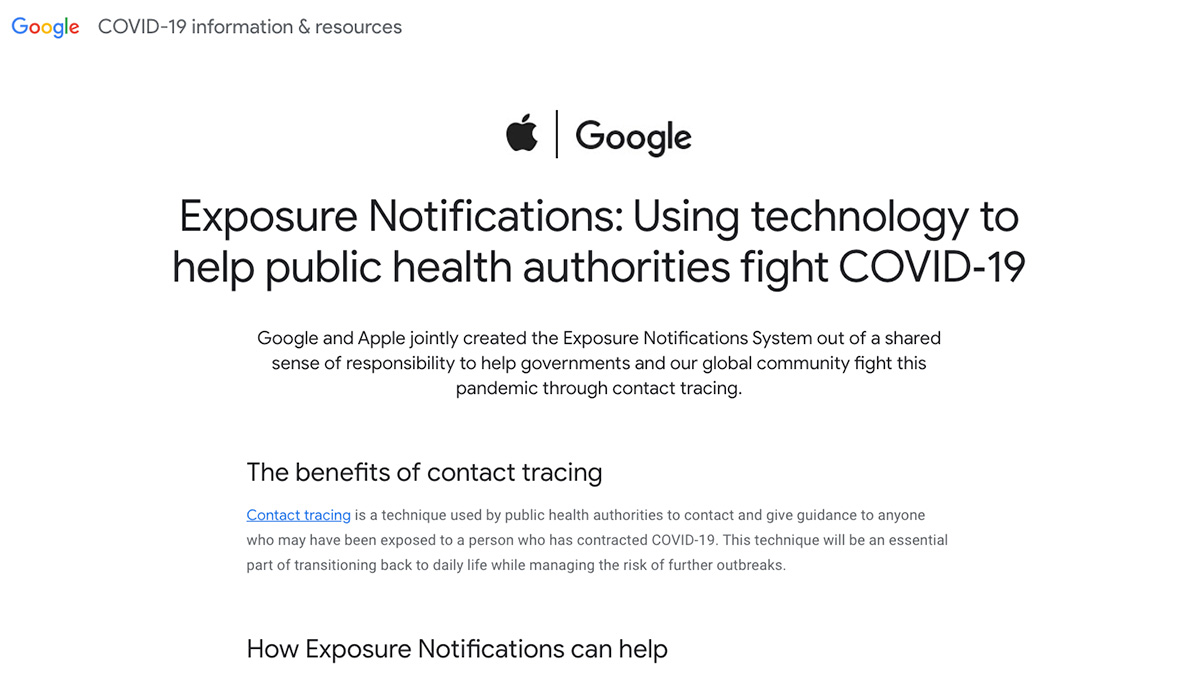 AppleとGoogleのリリース