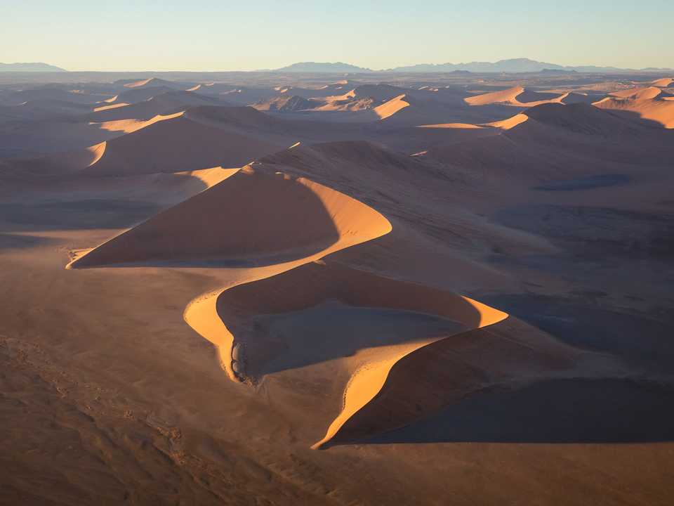 ナミビアの砂丘。