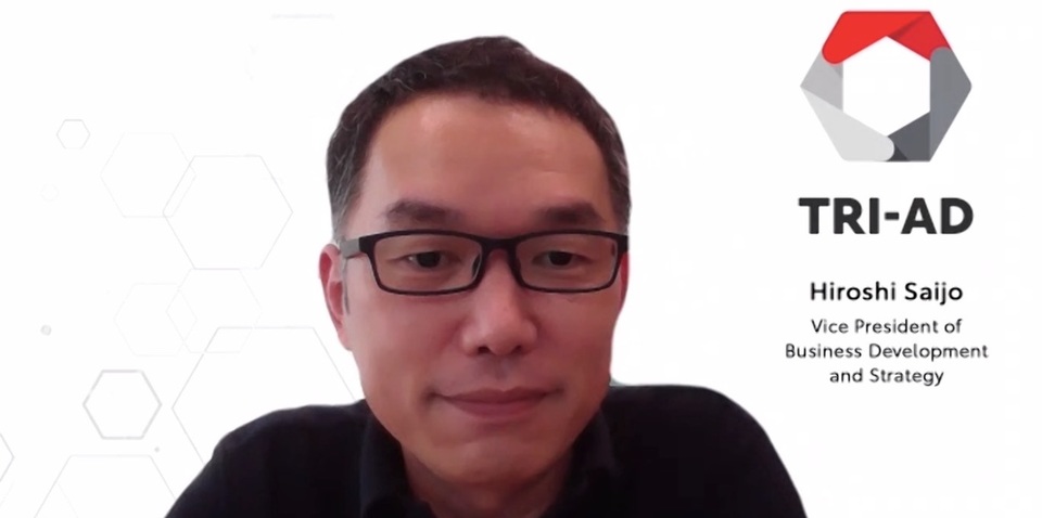 TRI-ADの西城洋志氏。