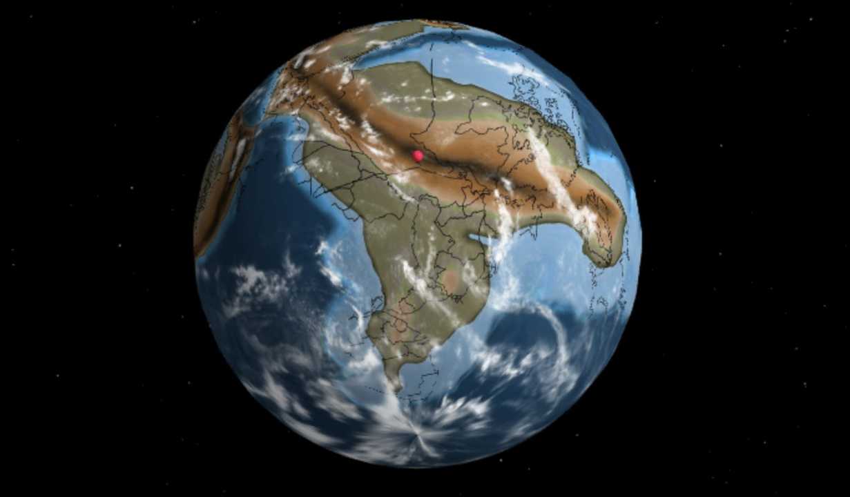 7億5千万年前、現在のニューヨークにあたる場所。