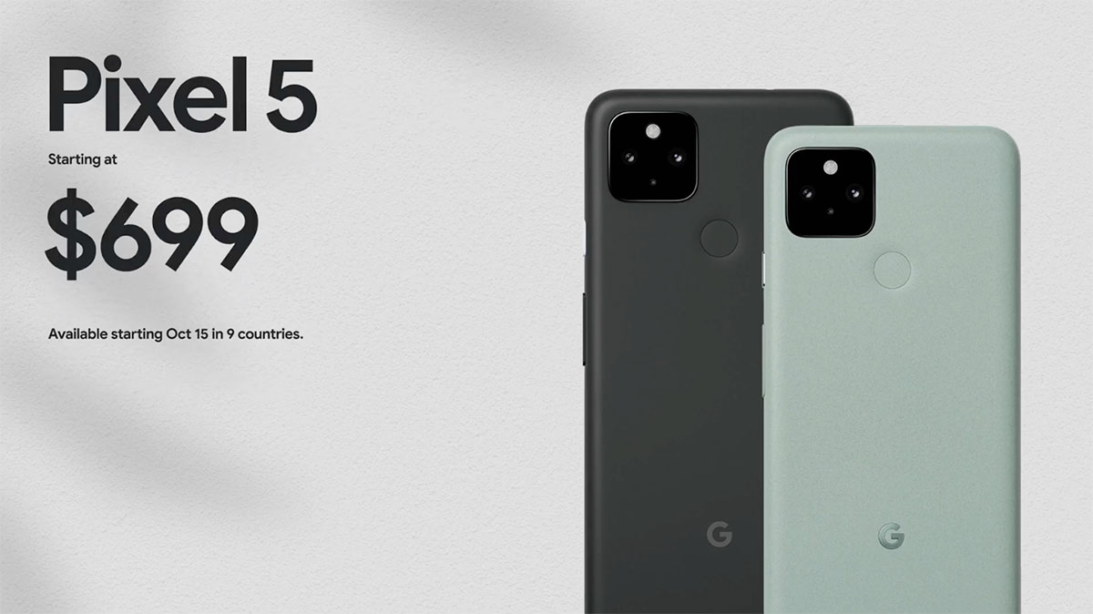 5G対応の新グーグルスマホ「Pixel 5」が日本上陸 ── 同時発表の