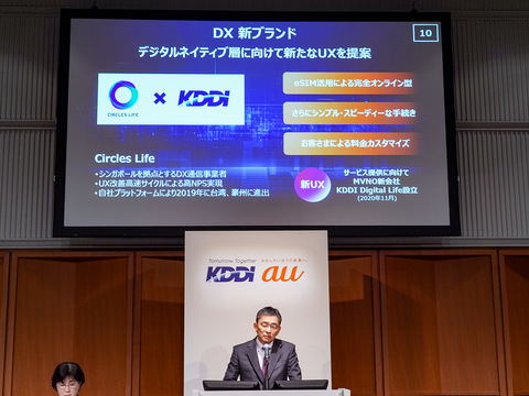 KDDI決算会見