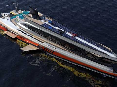 サメと古代ローマに着想を得たメガヨット...予定価格6億ドルのコンセプトデザインを見てみよう