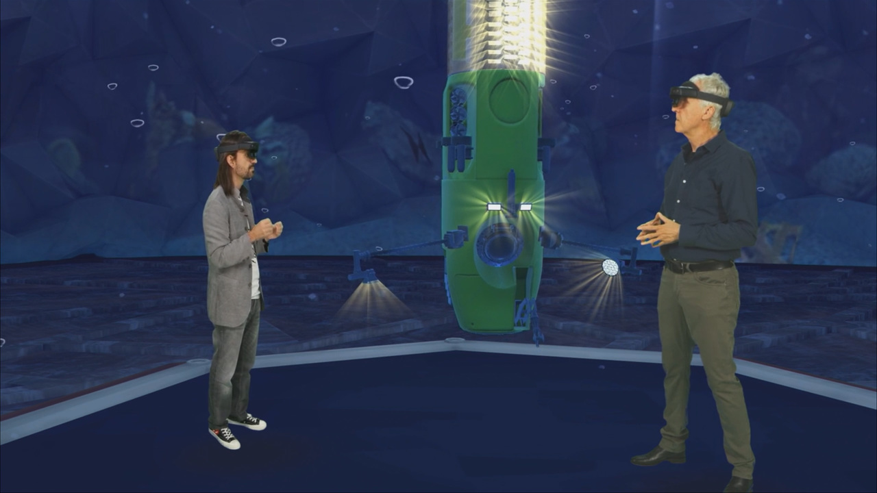 現在深海関連ドキュメンタリーを制作中の、ジェームズ・キャメロン監督はニュージーランドからリモート登壇