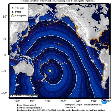 5日早朝 南太平洋でマグニチュード8 1の大地震 日本近海で若干の海面変動も津波被害の恐れはなし Business Insider Japan