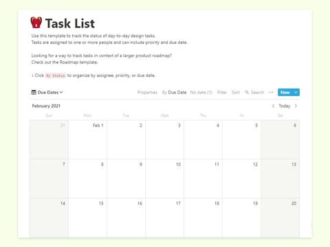 Notion スクリーンショット カレンダー