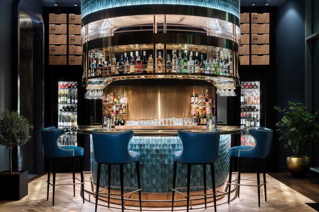 The rooftop bar.