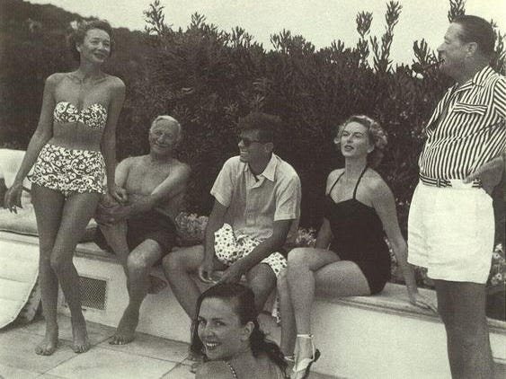 ジョン・F・ケネディ（中央）と友人たち。1939年撮影。