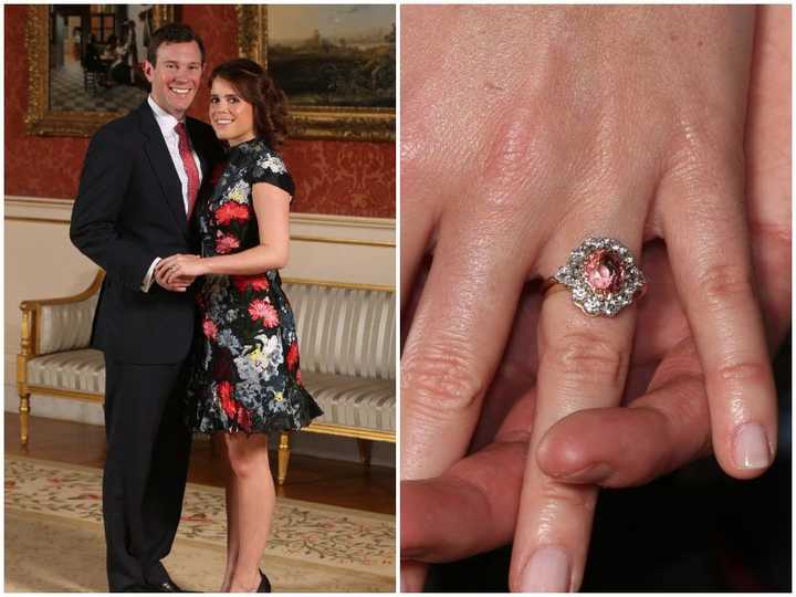 Jack Brooksbank and Princess Eugenie in 2018.