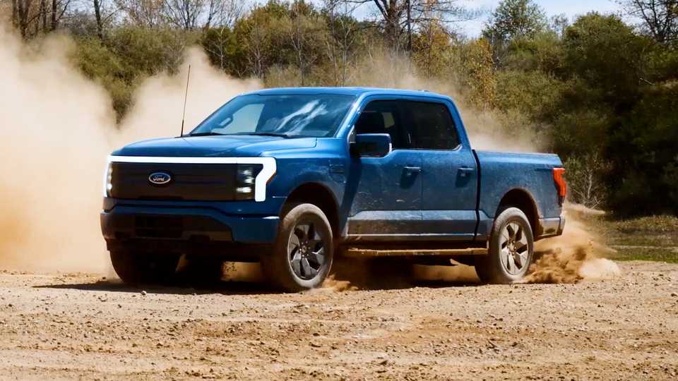 The Ford F-150 Lightning.