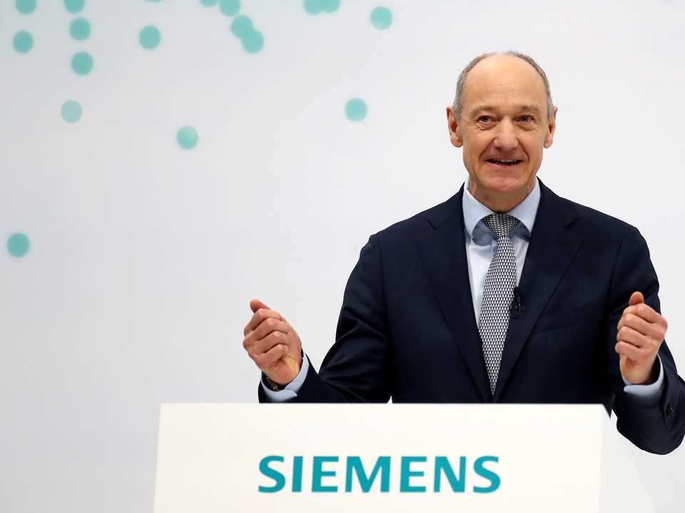シーメンスのローランド・ブッシュCEO。