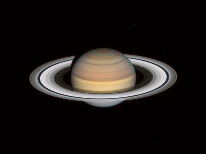 ハッブルが2021年9月12日に撮影した土星。
