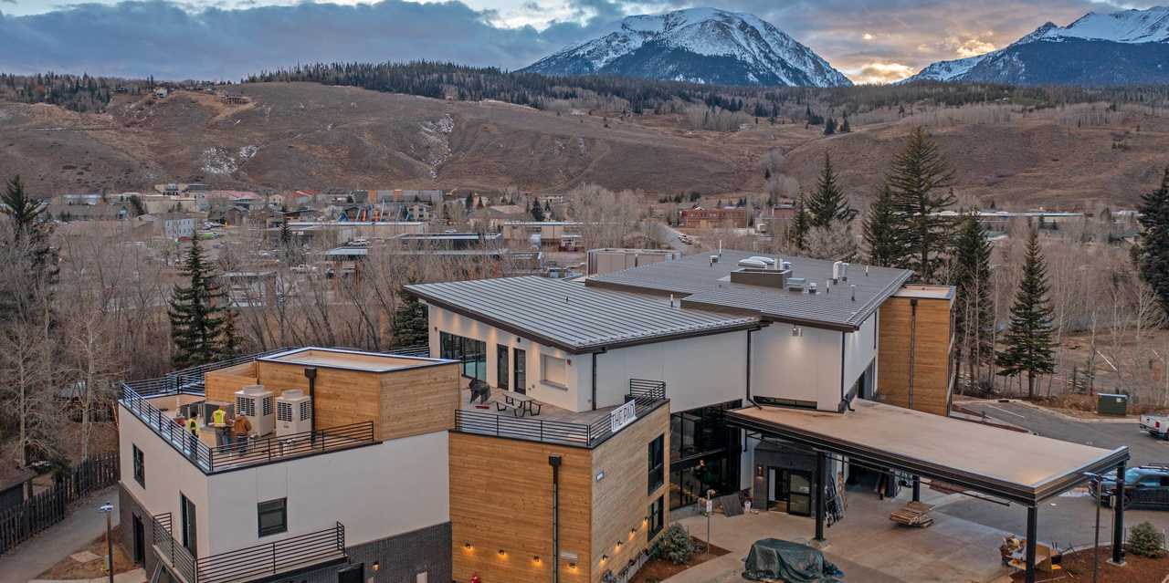 The Pad hotel and hostel in Silverthorne, Colorado.