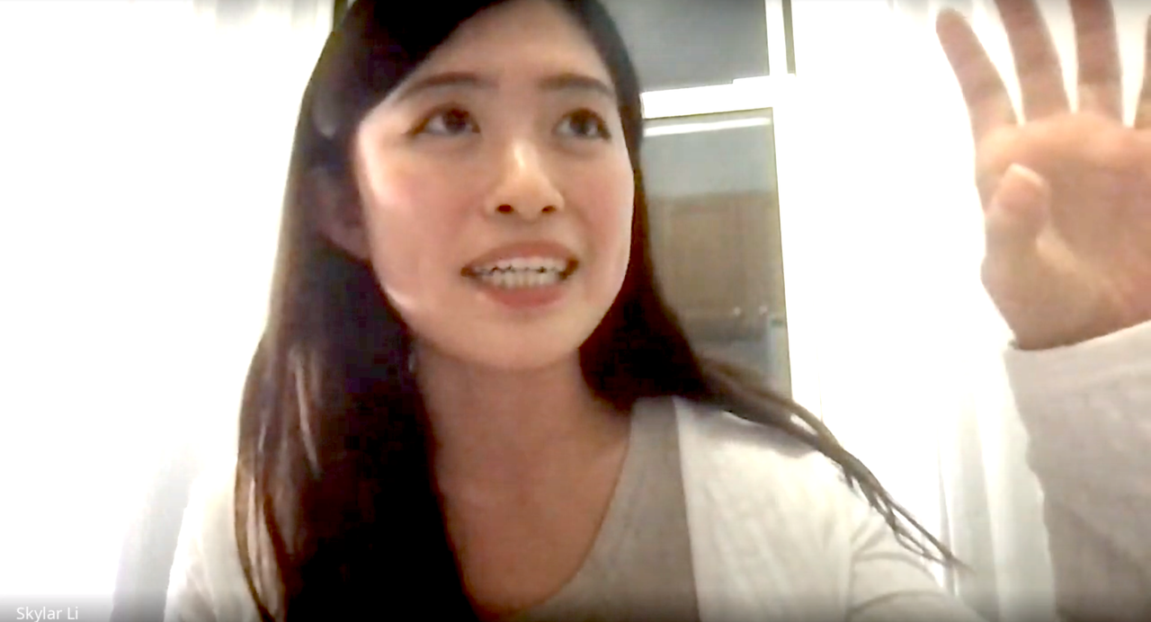 現在3年生の李卓衍（り・たくえん）さん。