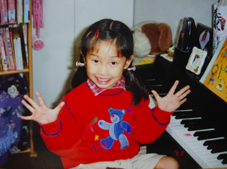 幼稚園時代の下山田志帆の写真