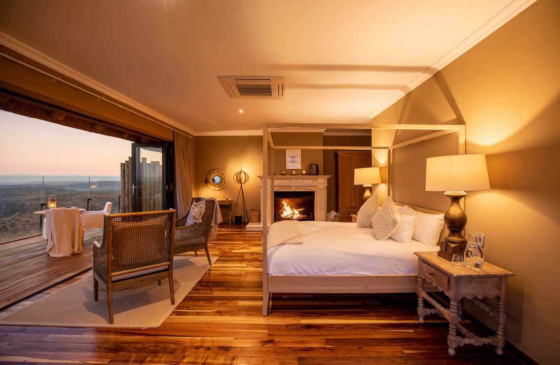 Interiors of the bedroom suite.