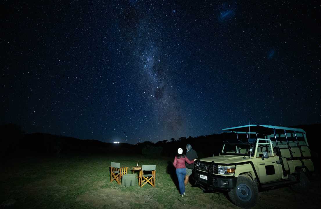 Residents can go on a night drive in the reserve, under the supervision of the reserve's rangers.