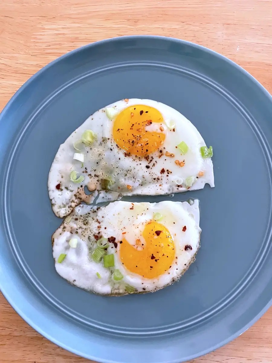 完成した目玉焼き