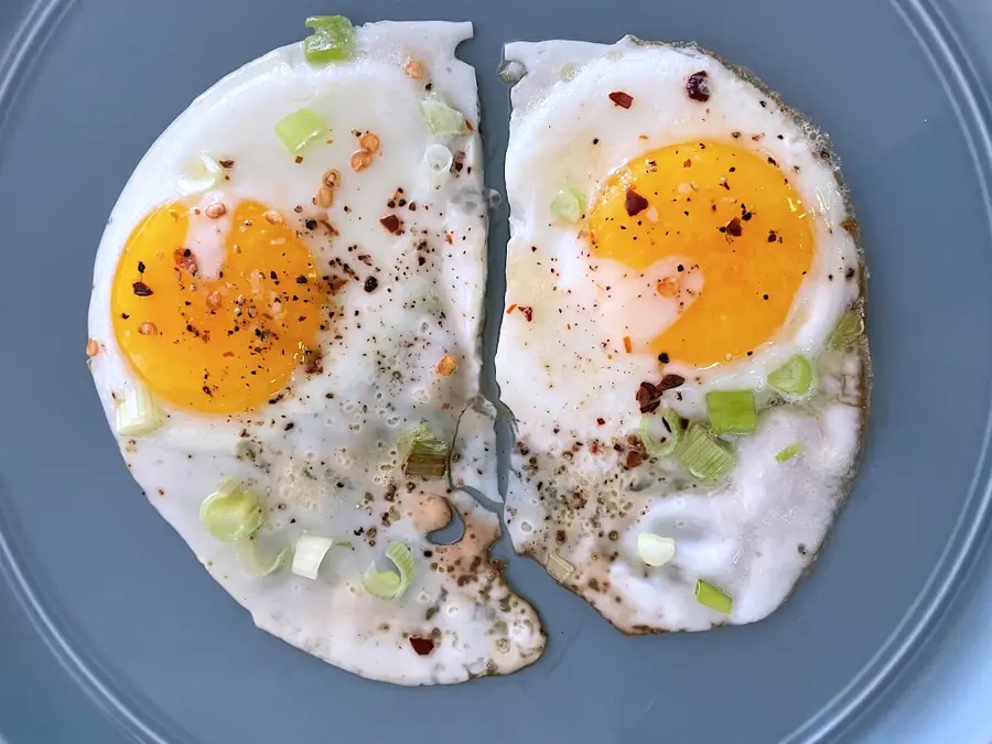 完成した目玉焼き